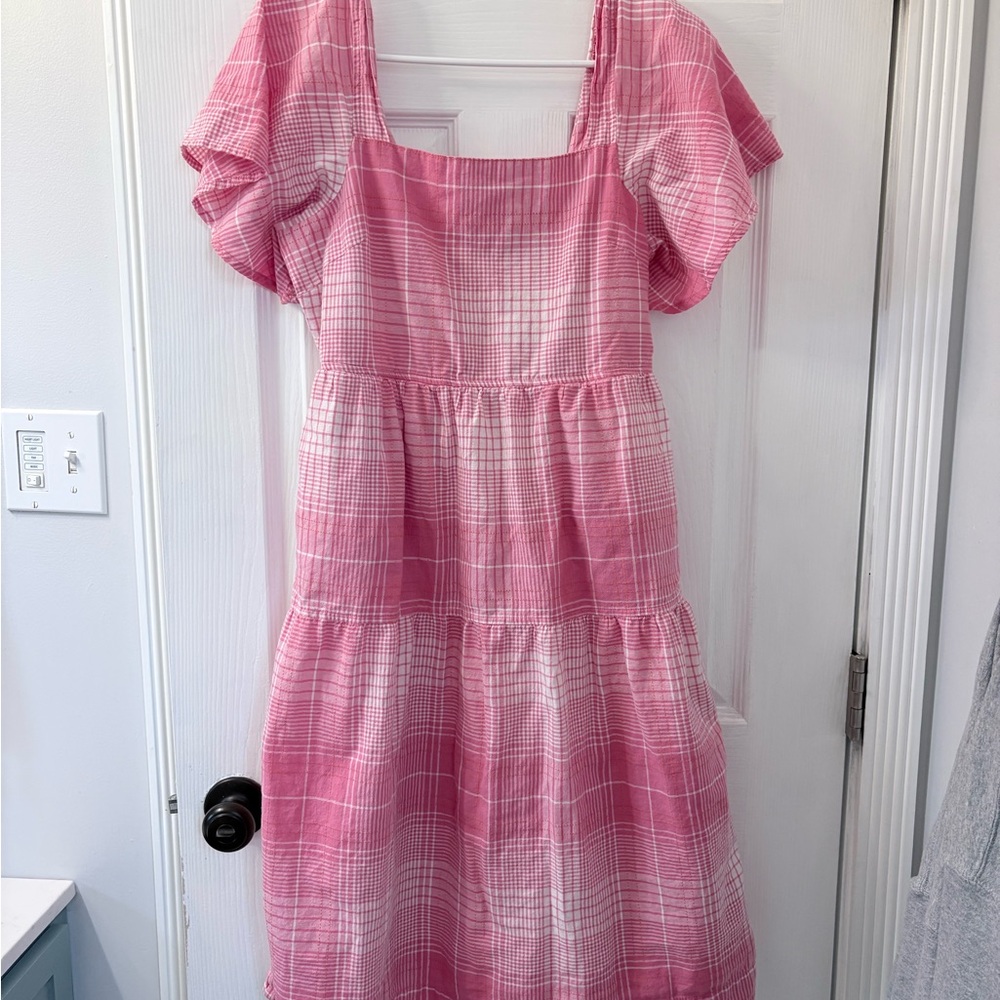 Free Assembly Puff-Sleeve Midi Dress
